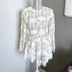 COPY - Princess Polly boho ivory lace dress xs